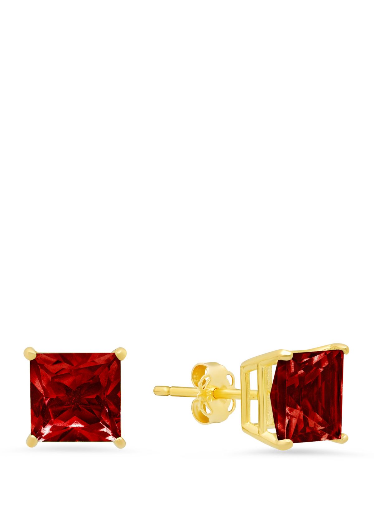 3 ct. t.w. Garnet Stud Earrings