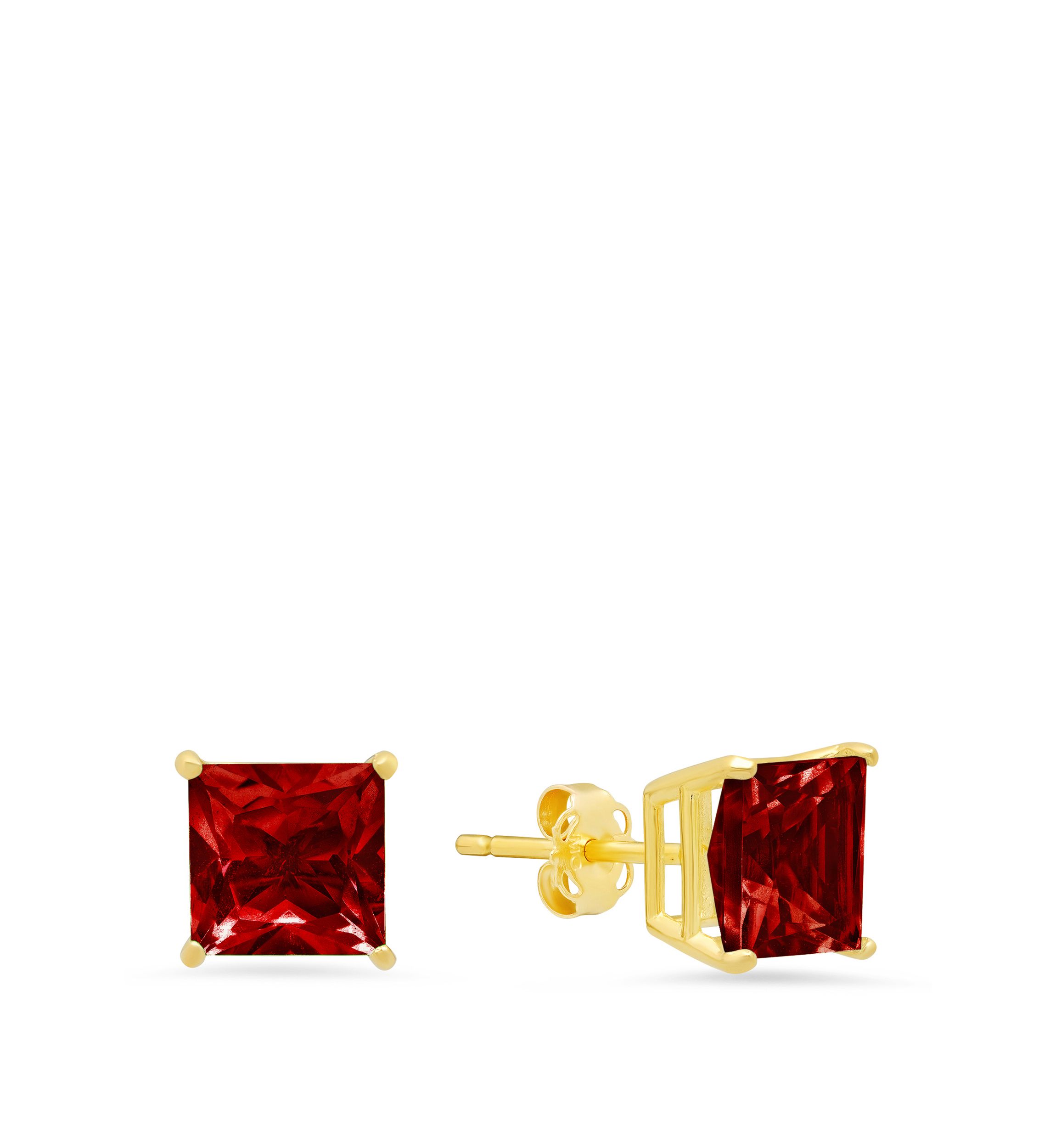 3 ct. t.w. Garnet Stud Earrings