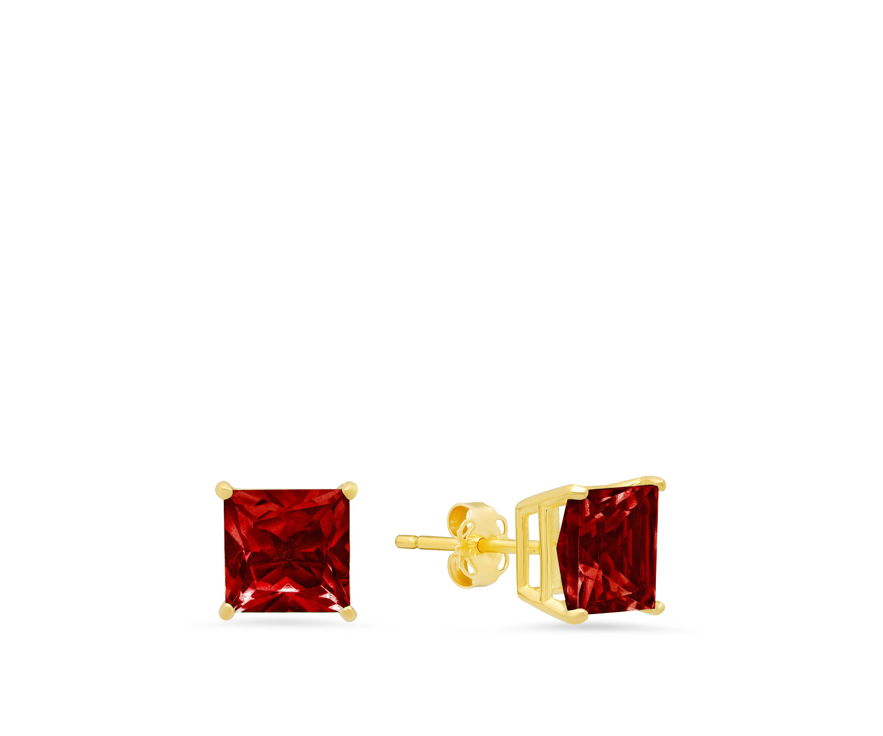 3 ct. t.w. Garnet Stud Earrings