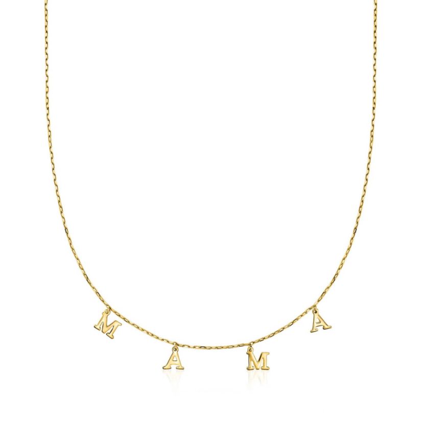 14k Yellow Gold MAMA Necklace
