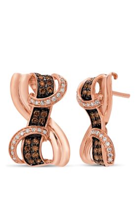 Le Vian 1/2 Ct. T.w. Diamond Stud Earrings In 14K Rose Gold