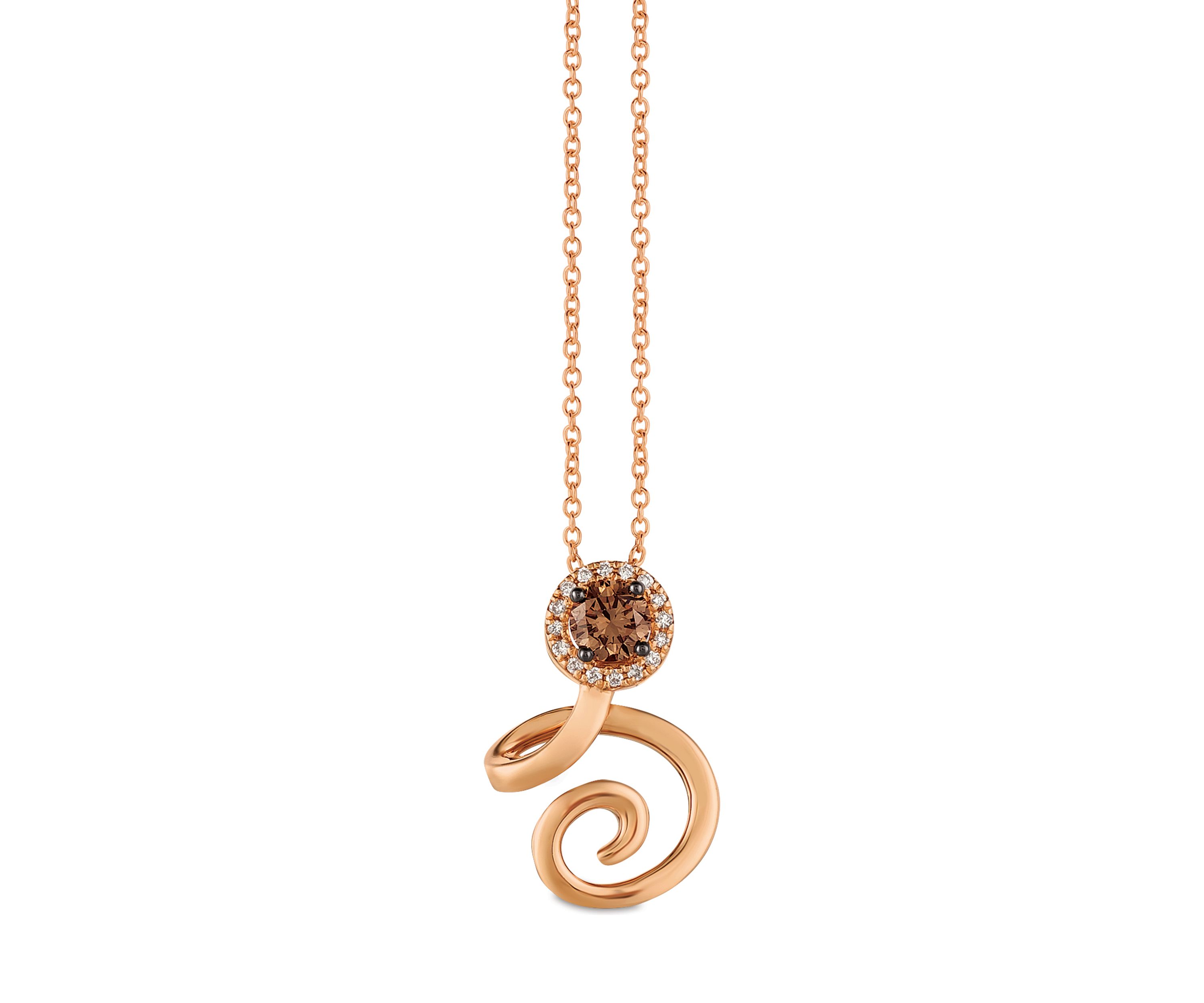 3/8 ct. t.w. Diamond Pendant Necklace in 14K Strawberry Gold®