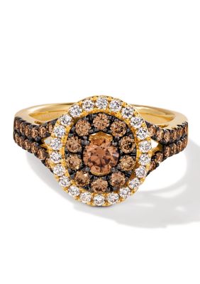 Le Vian Ring With 7/8 Ct. T.w. Chocolate Diamonds, 1/3 Ct. T.w. Nude Diamondsâ¢ In 14K Honey Gold