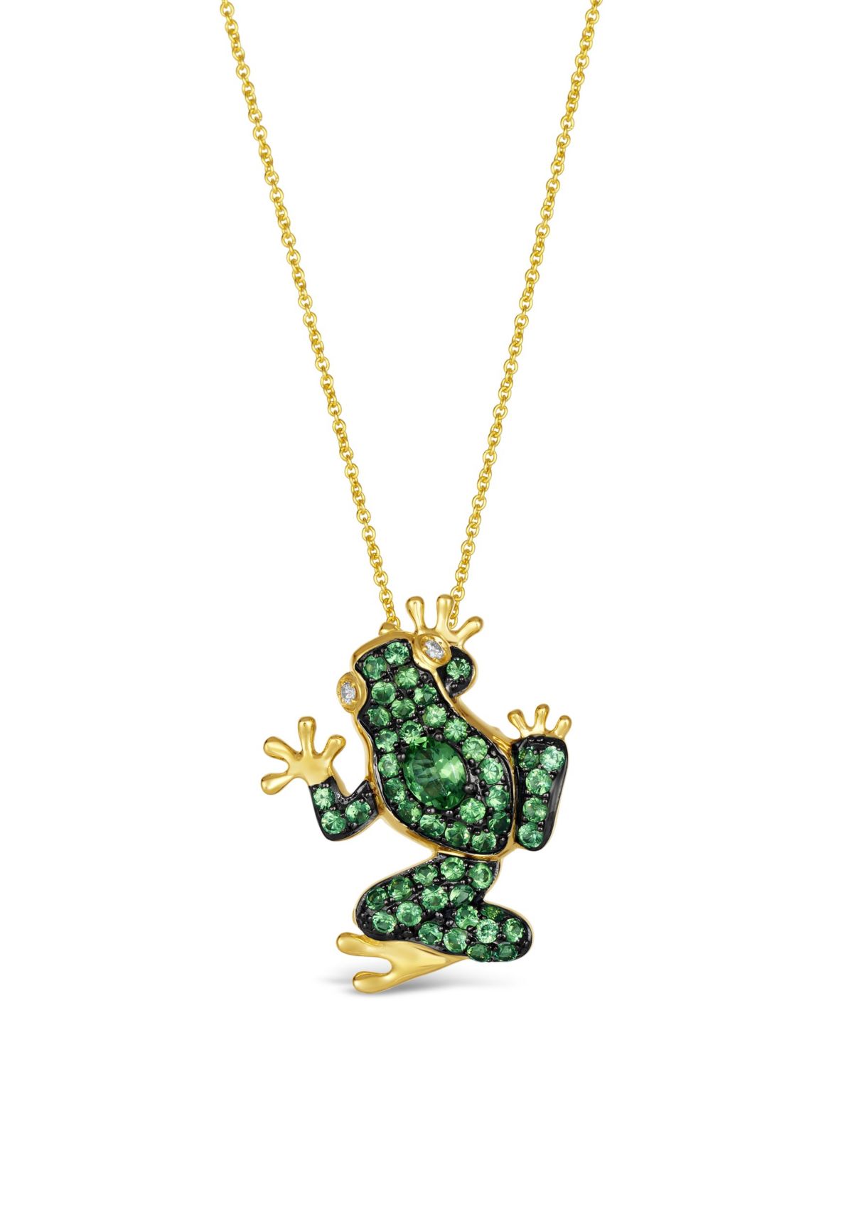 Le Vian�� Frog Pendant featuring 1 3/8 cts. Forest Green Tsavorite™, Nude Diamonds™ set in 14K Honey Gold™