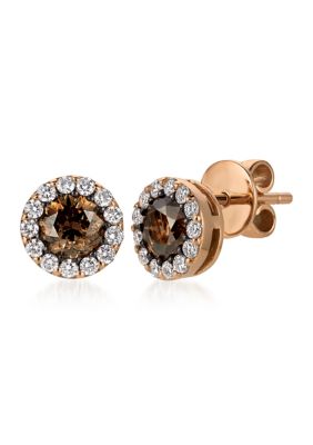 1.59 ct. t.w. Diamond Stud Earrings in 14K Strawberry Gold®