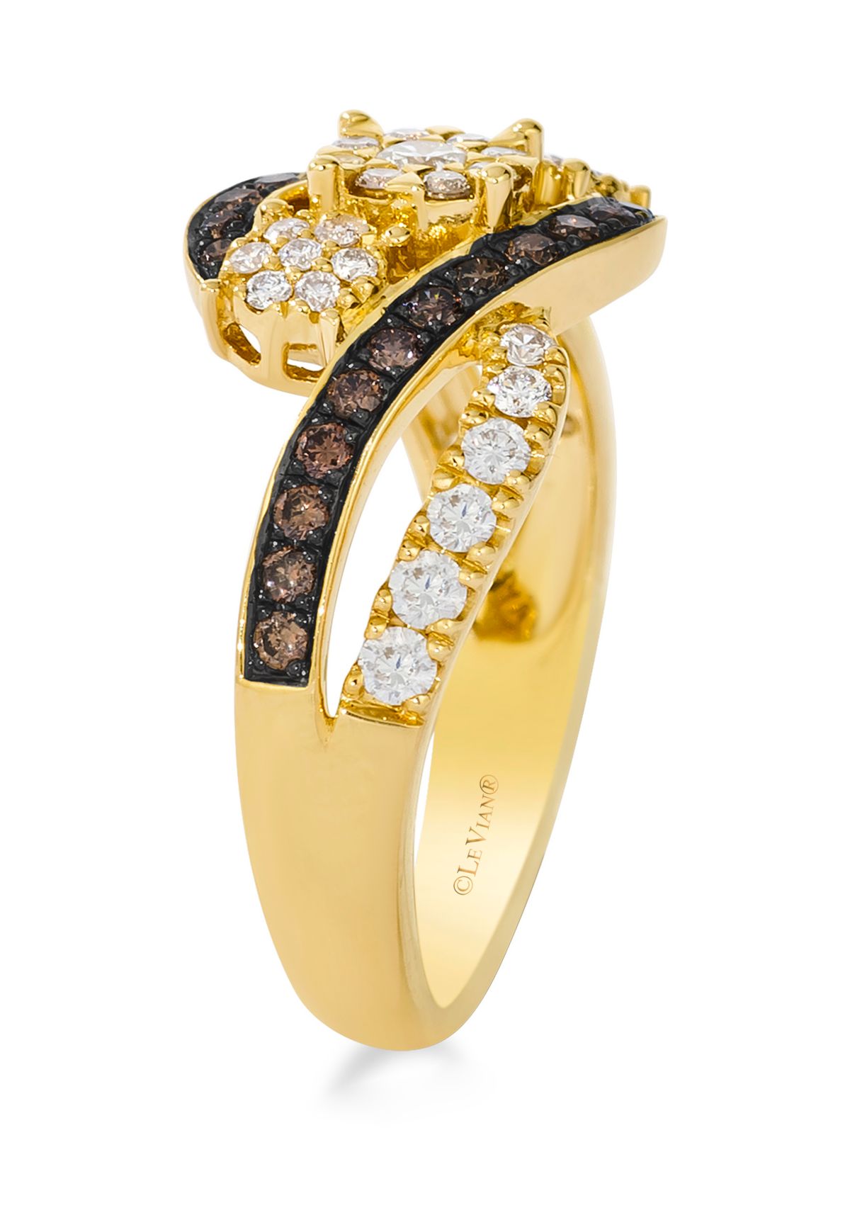 Ring featuring 3/8 ct. t.w. Nude Diamonds™, 1/4 ct. t.w. Chocolate Diamonds® set in 14K Honey Gold™