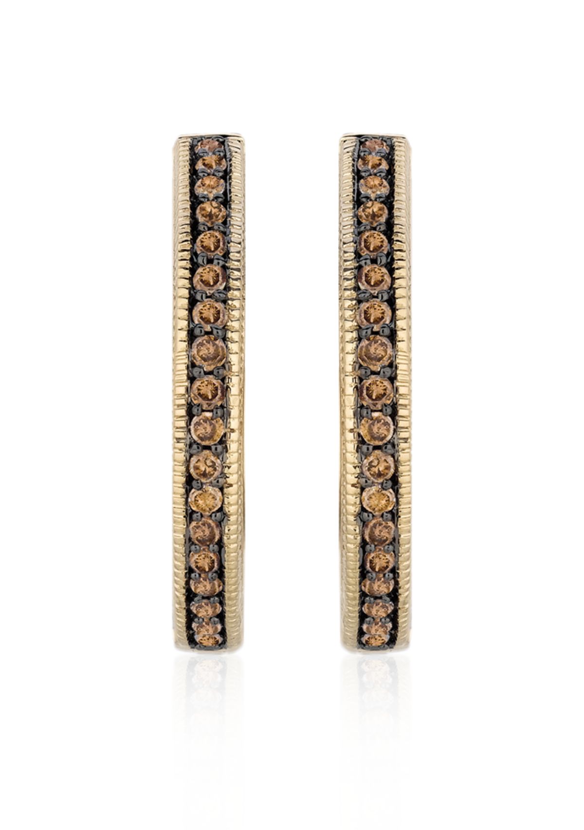 Chocolate Diamond® Earrings in 14k Honey Gold™