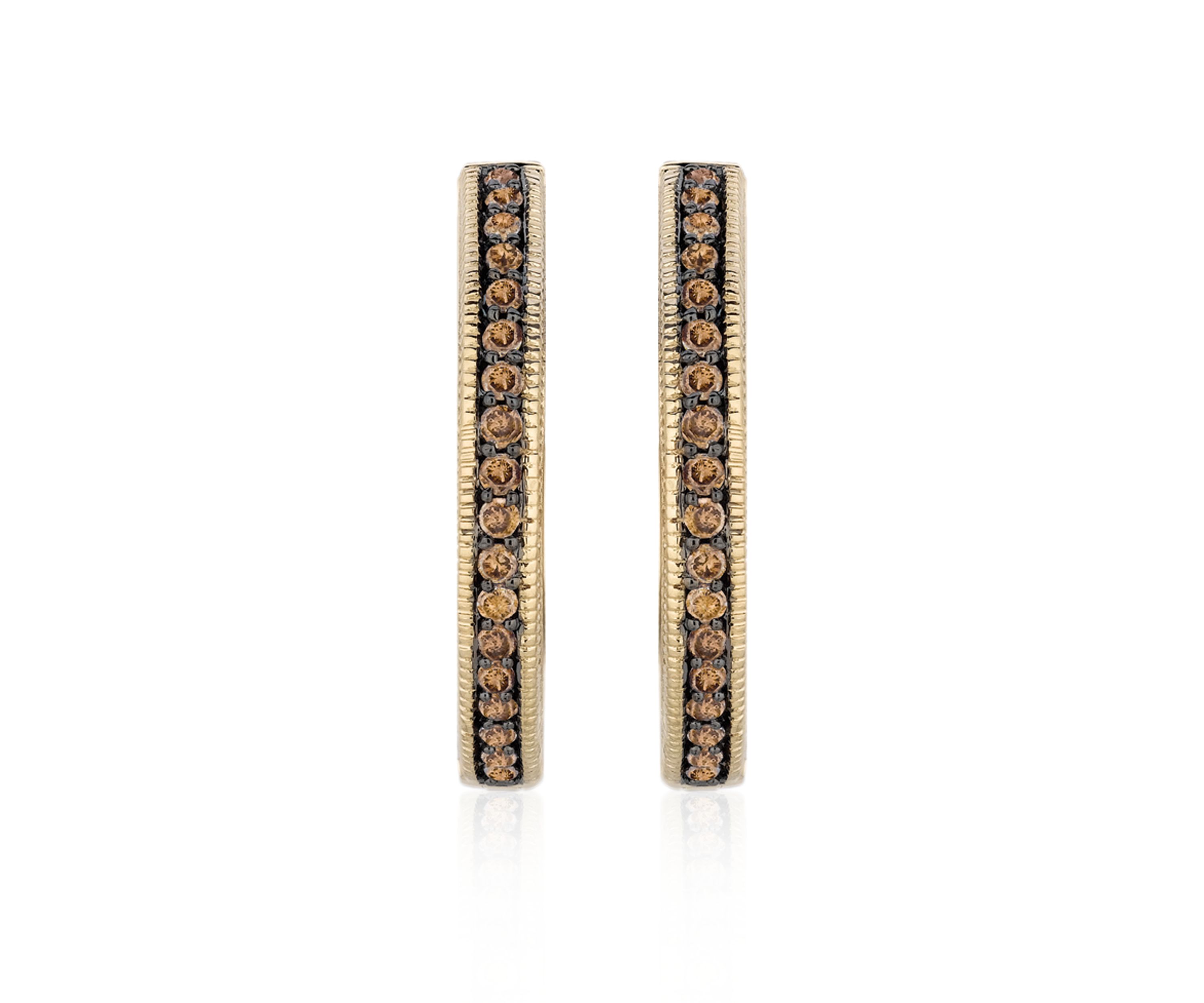 Chocolate Diamond® Earrings in 14k Honey Gold™