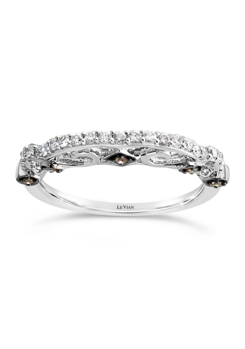 Bridal® Ring featuring  1/20 ct. t.w. Chocolate Diamonds® and 1/5 ct. t.w. Vanilla Diamonds®  set in 14K Vanilla Gold®