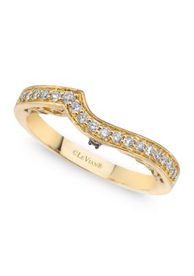 Le Vian BridalÂ® Ring Featuring 1/5 Ct. T.w. Vanilla Diamonds And 3/8 Ct. T.w. Chocolate Diamonds Set In 14K Honey Gold