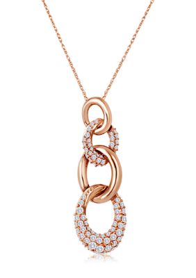 Pendant featuring 7/8 ct. t.w. Vanilla Diamonds® in 14K Strawberry Gold®