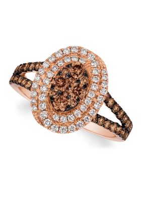 Le Vian® 3/8 ct. t.w. Chocolate Diamonds®, 1/4 ct. t.w. Blackberry ...