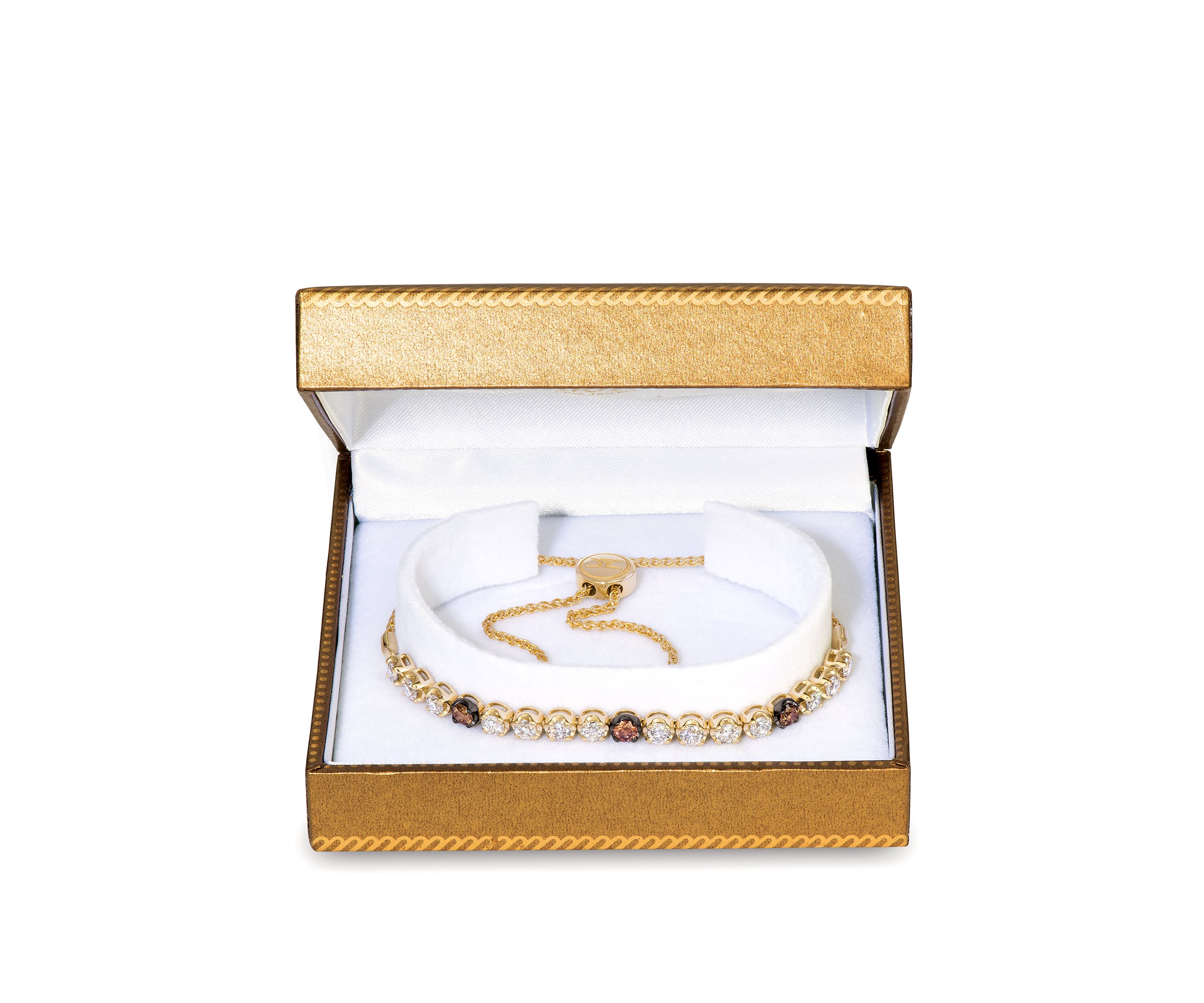 3.0 ct. t.w. Diamond Statement Bracelet in 14k Yellow Gold