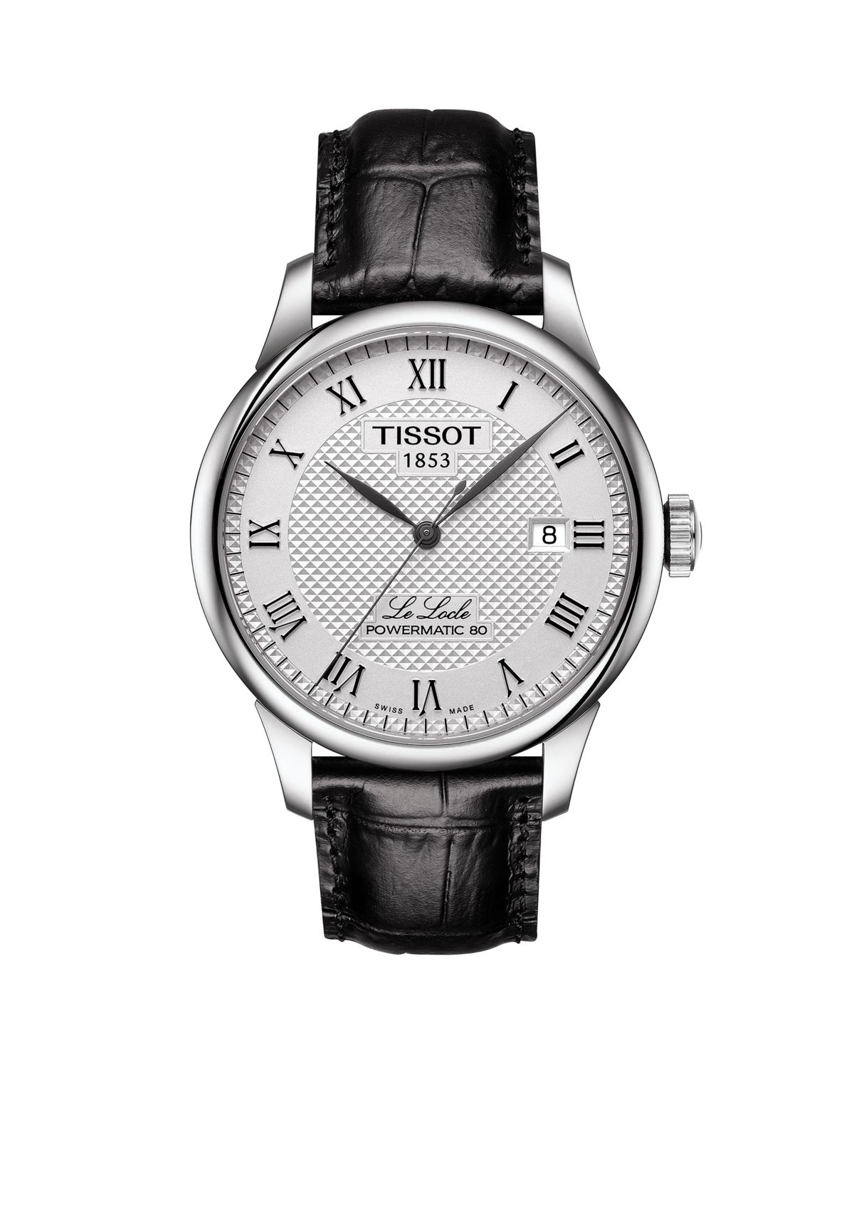 Mens Le Locle Powermatic 80 Leather Watch