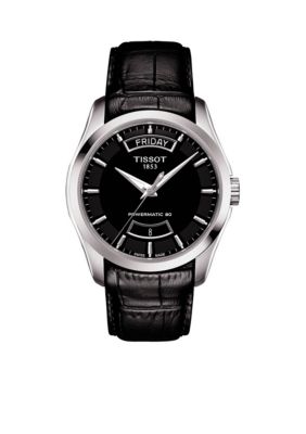 Tissot Men's Couturier Powermatic 80 Leather Watch