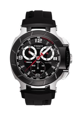 Tissot Men's Stainless Steel T-Race Chronograph Silicone Watch