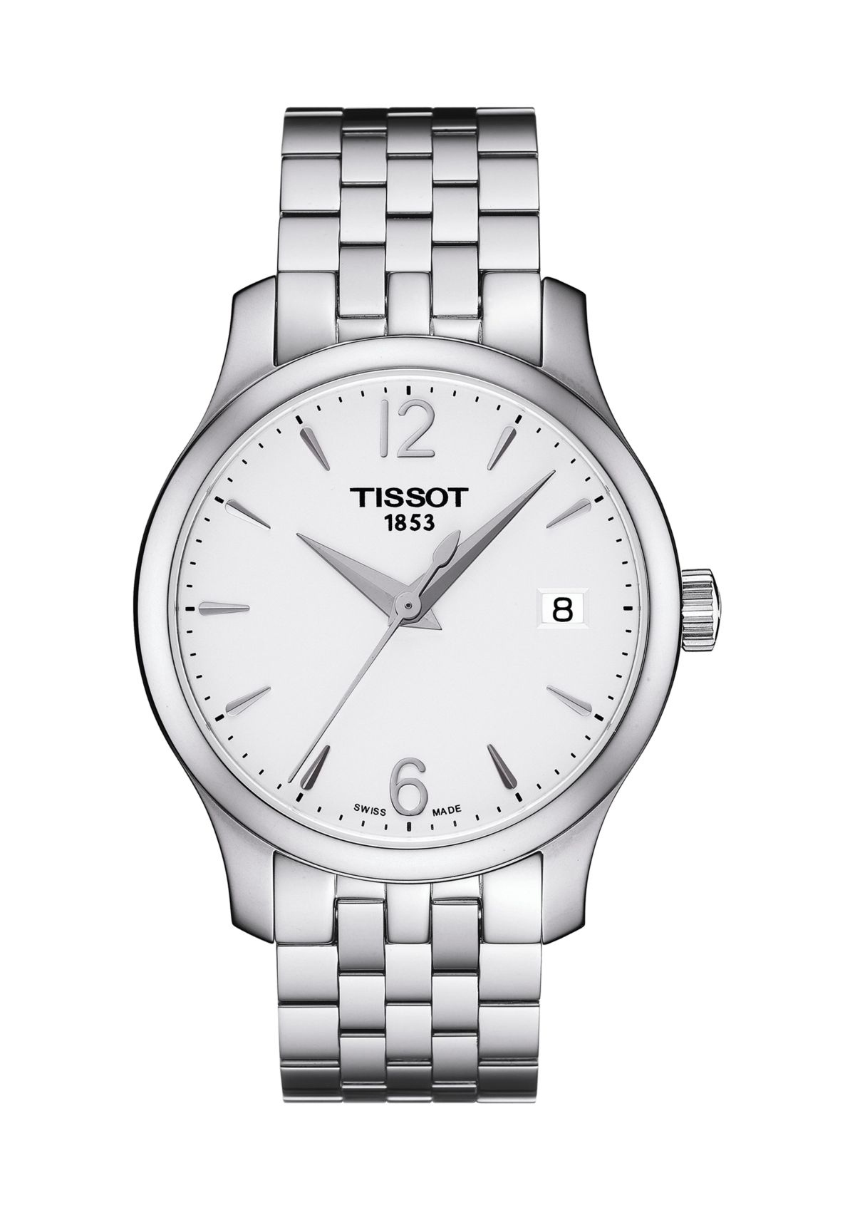 Womens Stainless Steel Traditional Ladies Quartz Watch