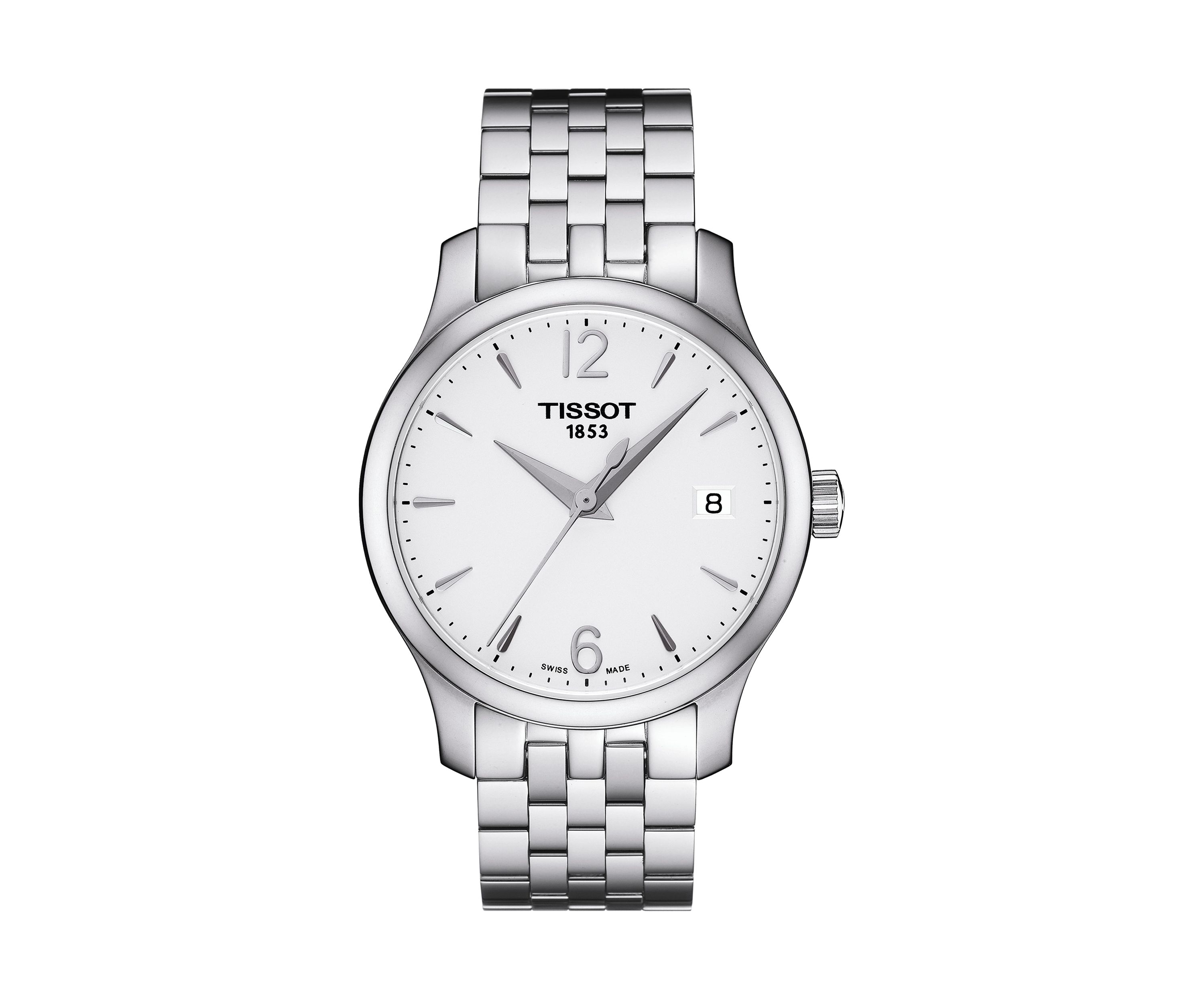 Womens Stainless Steel Traditional Ladies Quartz Watch