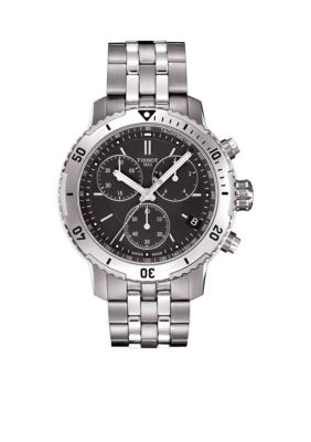 Tissot Men's Prs 200 Quartz Stainless Steel Chronograph Watch, Silver -  7611608275030