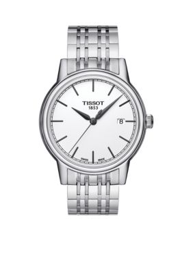 Tissot Men's Carson Stainless Steel Watch, Silver -  7611608262764