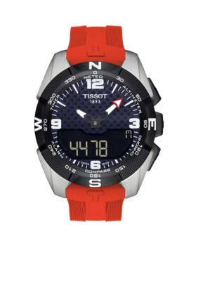 Tissot Men's T-Touch Solar Men's Black Carbon Dial Watch