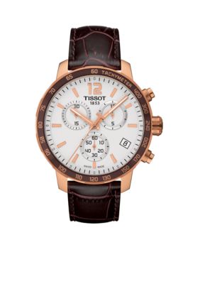 Tissot Men's Quickster Rose Gold-Tone Chronograph Watch -  7611608266885