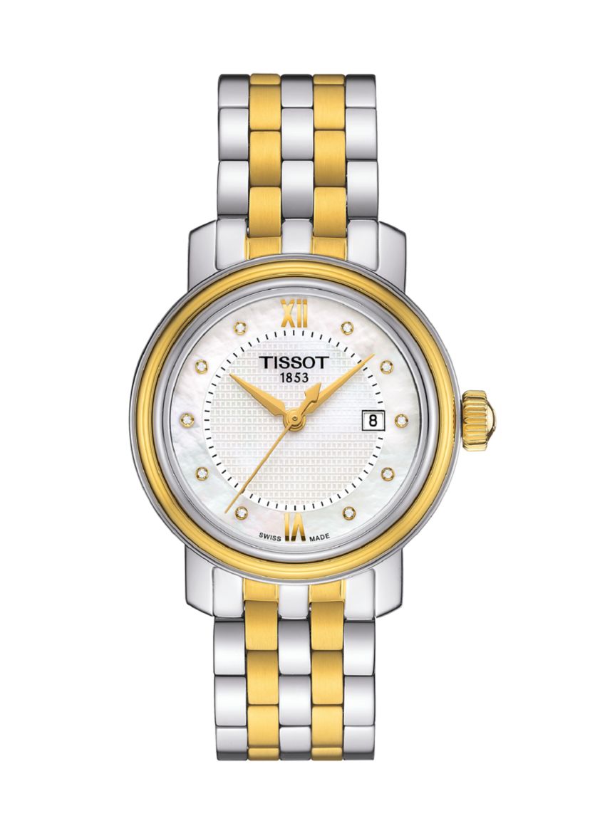 Womens Bridgeport Quartz Diamond Two-Tone Stainless Steel Bracelet Watch