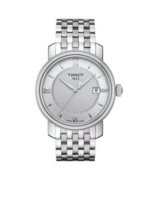 Tissot Men's Bridgeport Quartz Stainless Steel Watch, Silver -  7611608268995