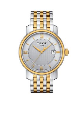 Tissot Men's Bridgeport Quartz Two-Tone Stainless Steel Bracelet Watch -  7611608269022