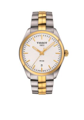Tissot two tone mens watch hotsell