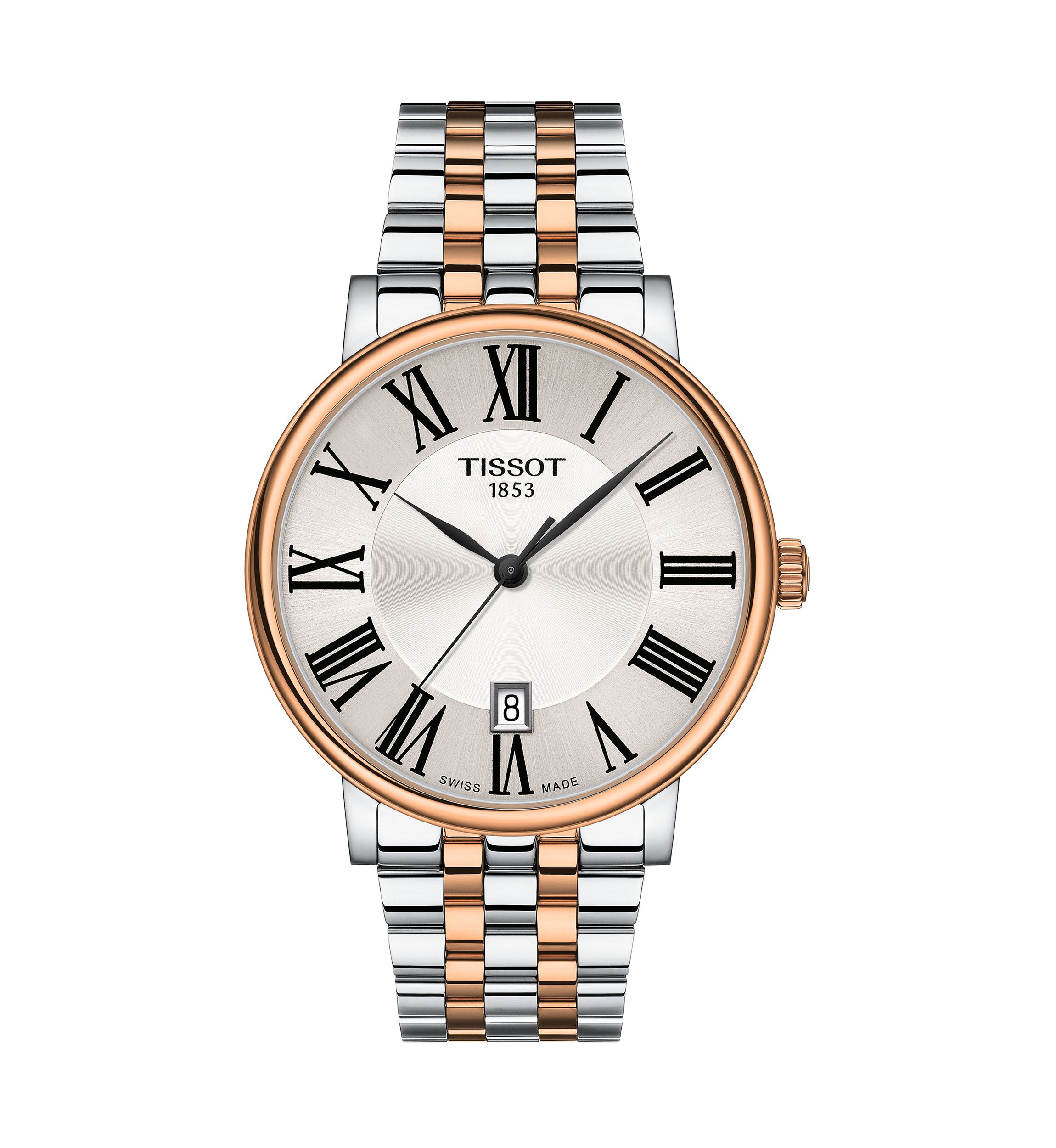 Mens Carson Stainless Steel Roman Watch