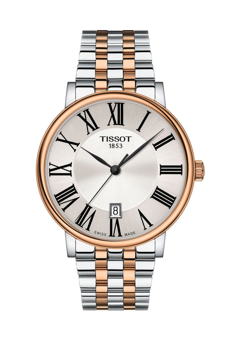 Mens Carson Stainless Steel Roman Watch