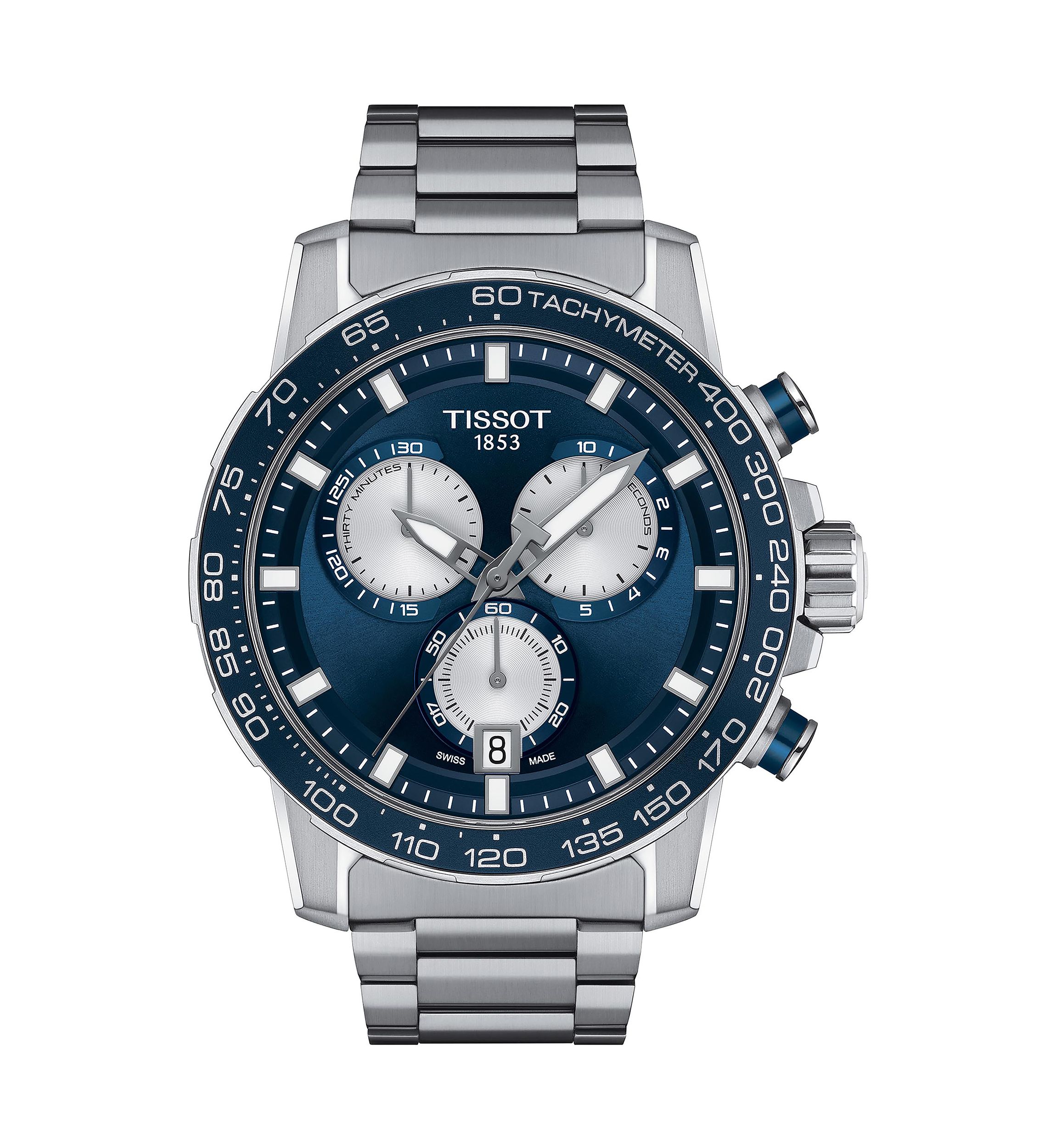 Mens Supersport Chrono Watch in Stainless Steel 