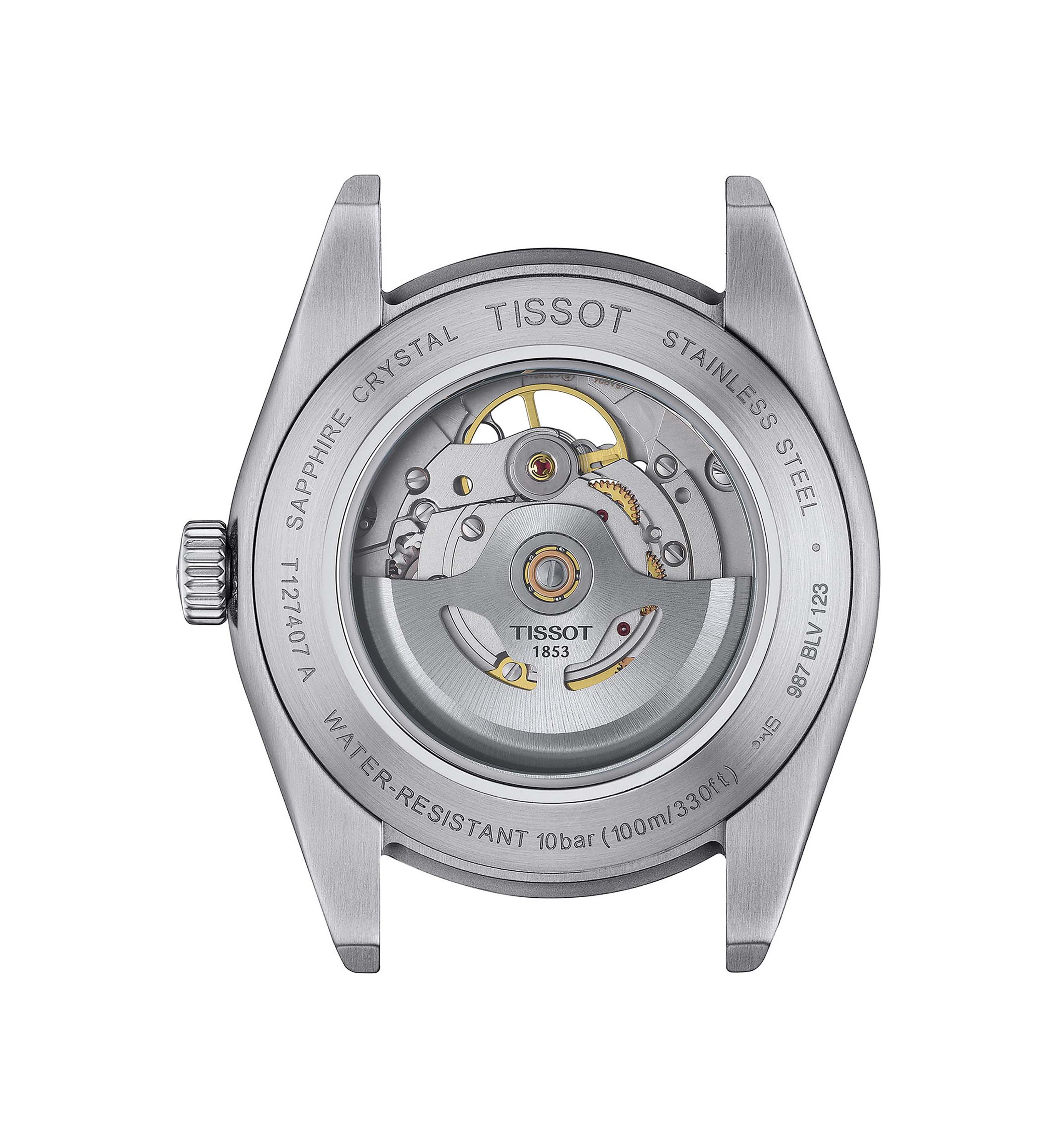 Gentleman Powermatic 80 Open Heart Watch in Stainless Steel