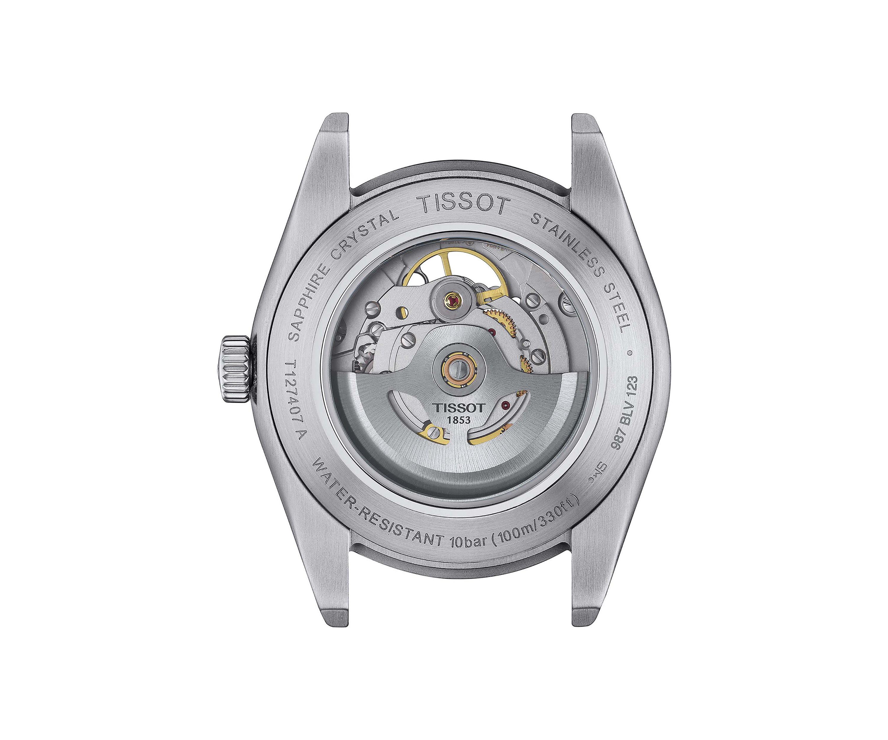 Gentleman Powermatic 80 Open Heart Watch in Stainless Steel