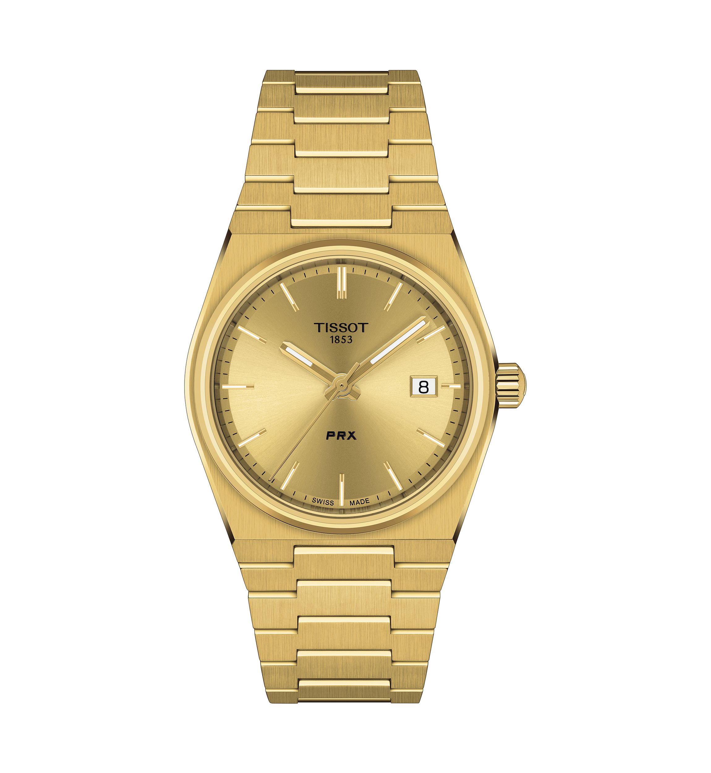 Gold Tone Unisex PRX 40205 35 Millimeter Watch in Stainless Steel 