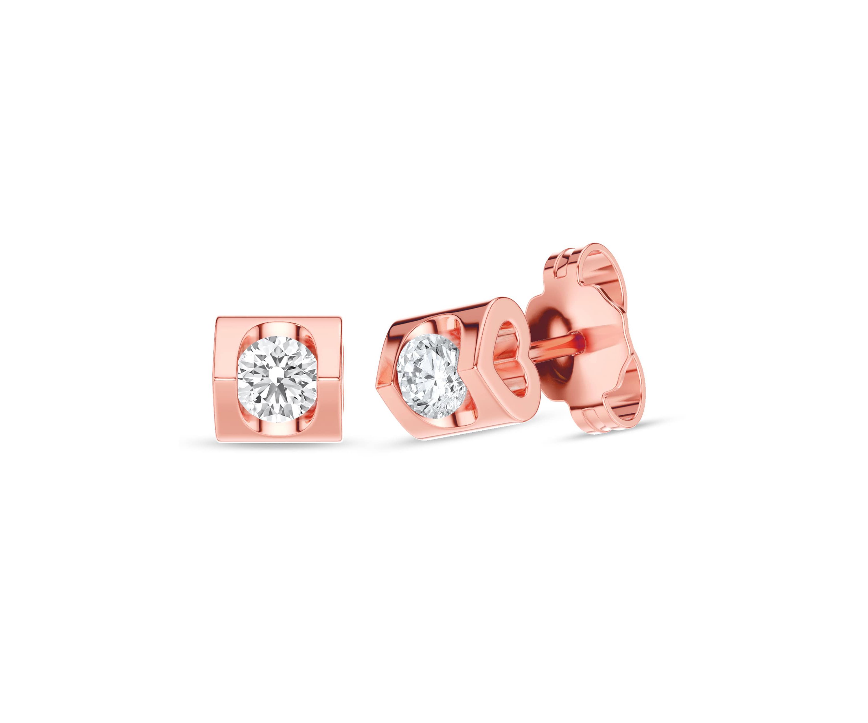 Belk & Co. Lab Created 1/5 Ct.t.w. Diamond Heart Barrel Studs in 10KR ...