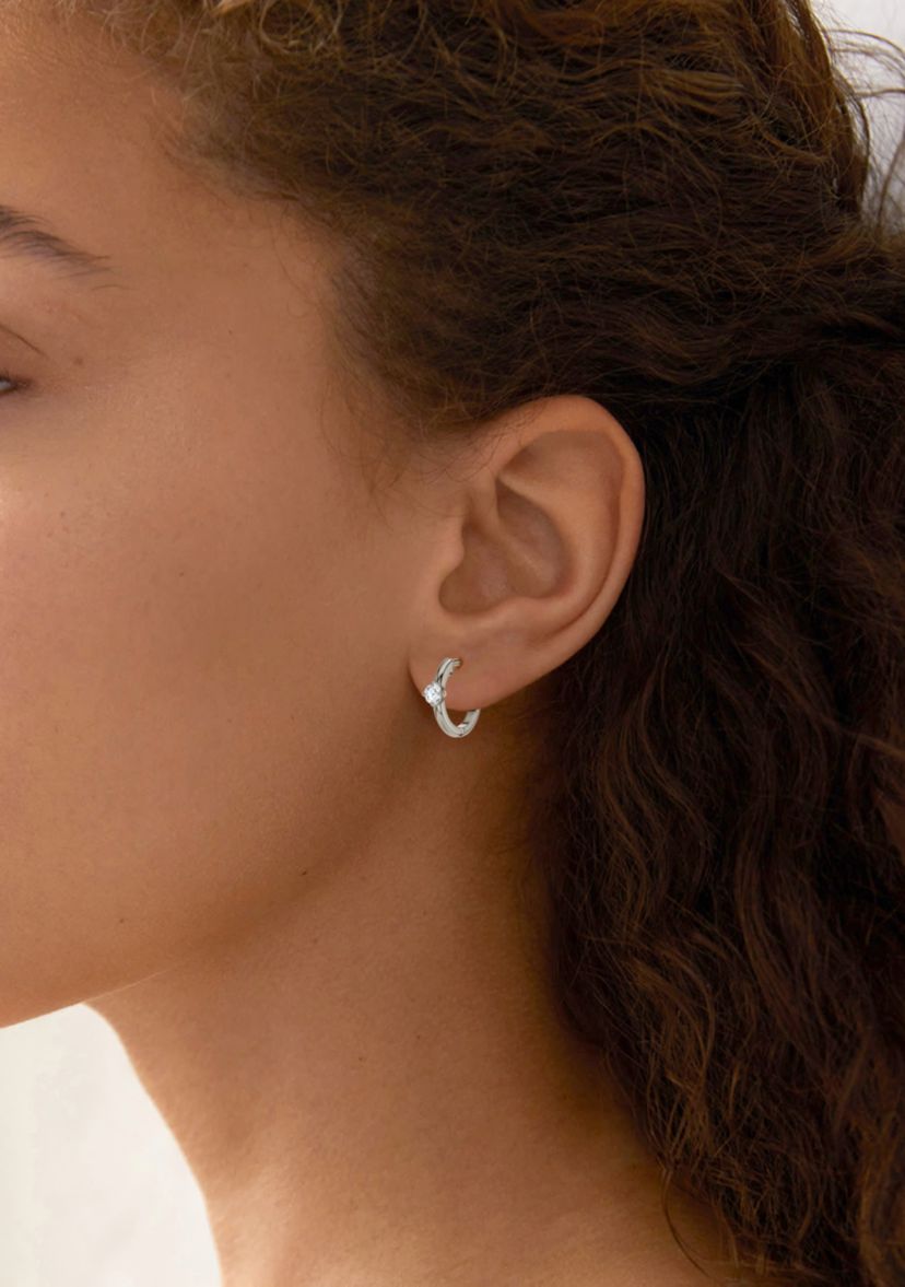 Lab Created 1/5 Ct.t.w. Diamond Dainty Fashion Studs in 10KW