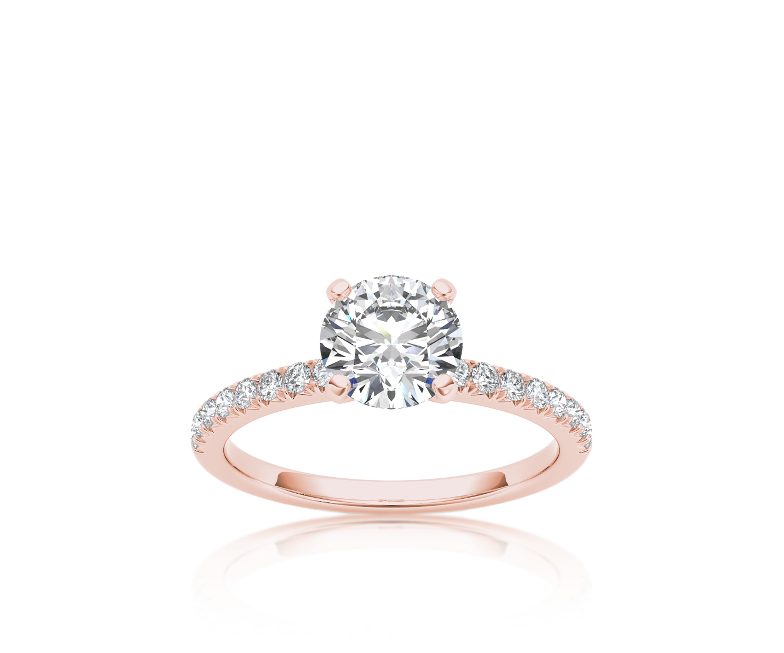 3/4 ct. t.w. Diamond Engagement Ring in 14k Rose Gold