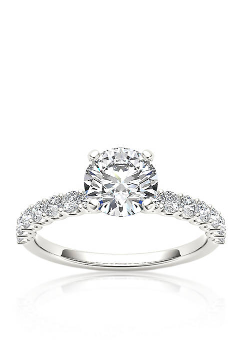 1 ct. t.w. Round White Diamond Engagement Ring in 14k White Gold