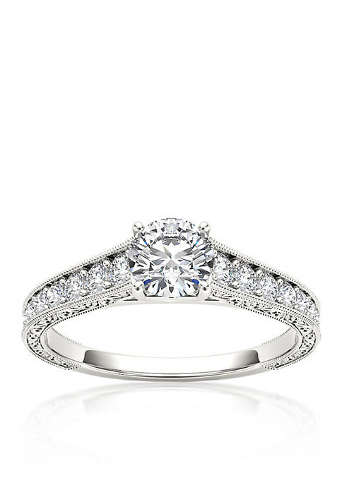 1 1/5 ct. t.w. Diamond Engagement Ring in 14k White Gold