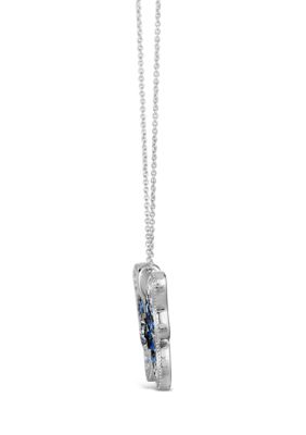 Le Vian® Ombre Pendant Necklace featuring 1.13 ct. t.w. Denim Ombré®, 3/8  ct. t.w. White Sapphire, 1/15 ct. t.w. Nude Diamonds™ in 14K Vanilla Gold®