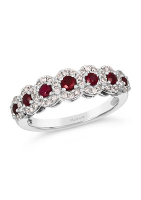 Ring featuring 1/2 ct. t.w. Passion Ruby™, 1/3 ct. t.w. Nude Diamonds™  in 14K Vanilla Gold®