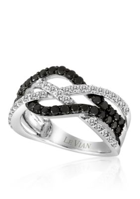 Blackberry Diamond® and Vanilla Diamond® Ring in 14k Vanilla Gold®