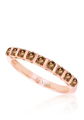 Chocolate Diamond® Band in 14k Strawberry Gold®