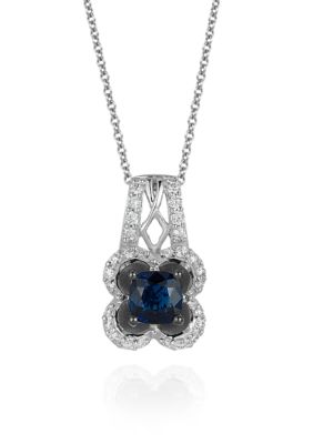 Le Vian Blueberry Sapphire™ and Vanilla Diamond® Pendant in 14k Vanilla Gold