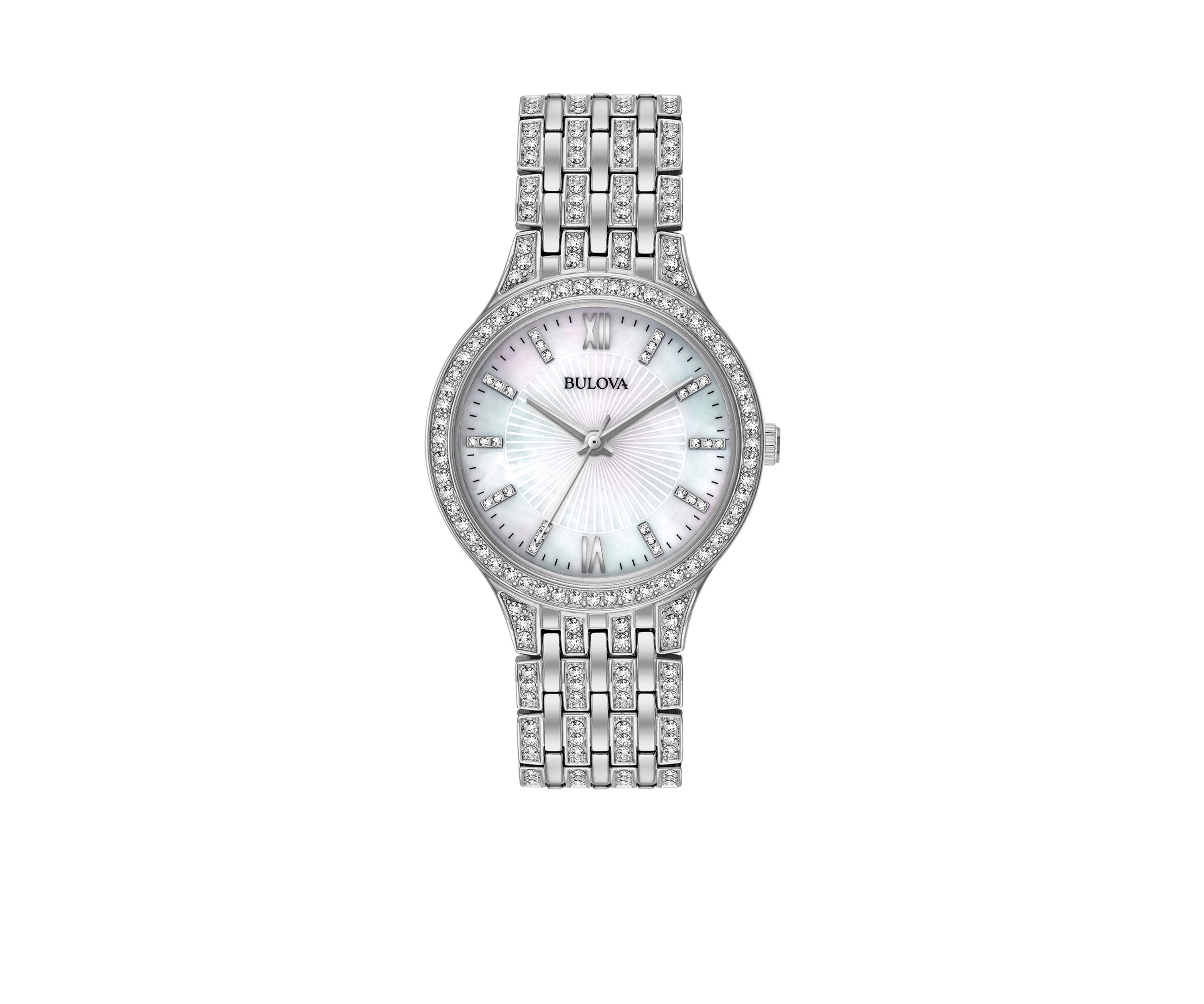 Womens Silver-Tone Slim Watch