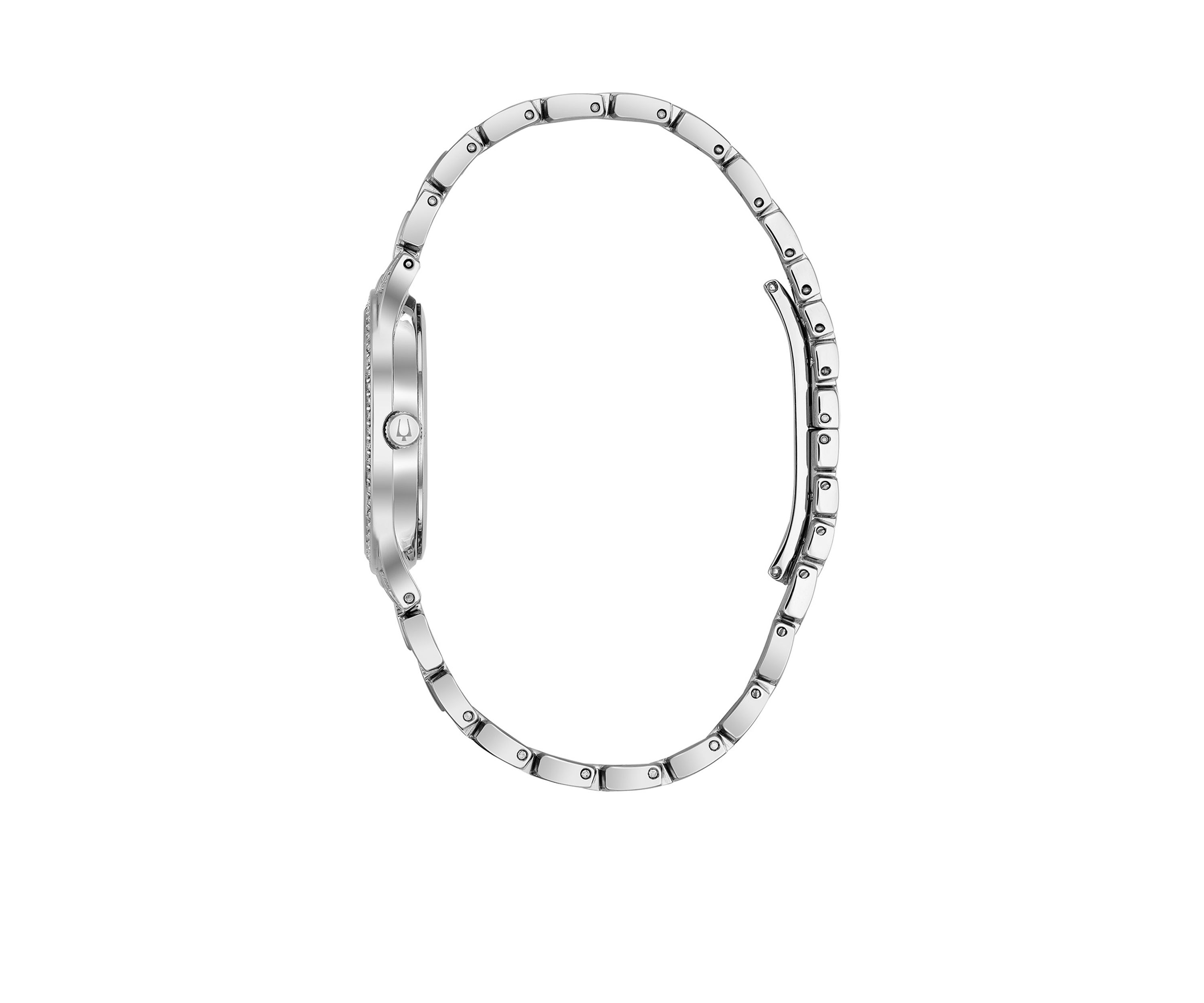 Womens Silver-Tone Slim Watch