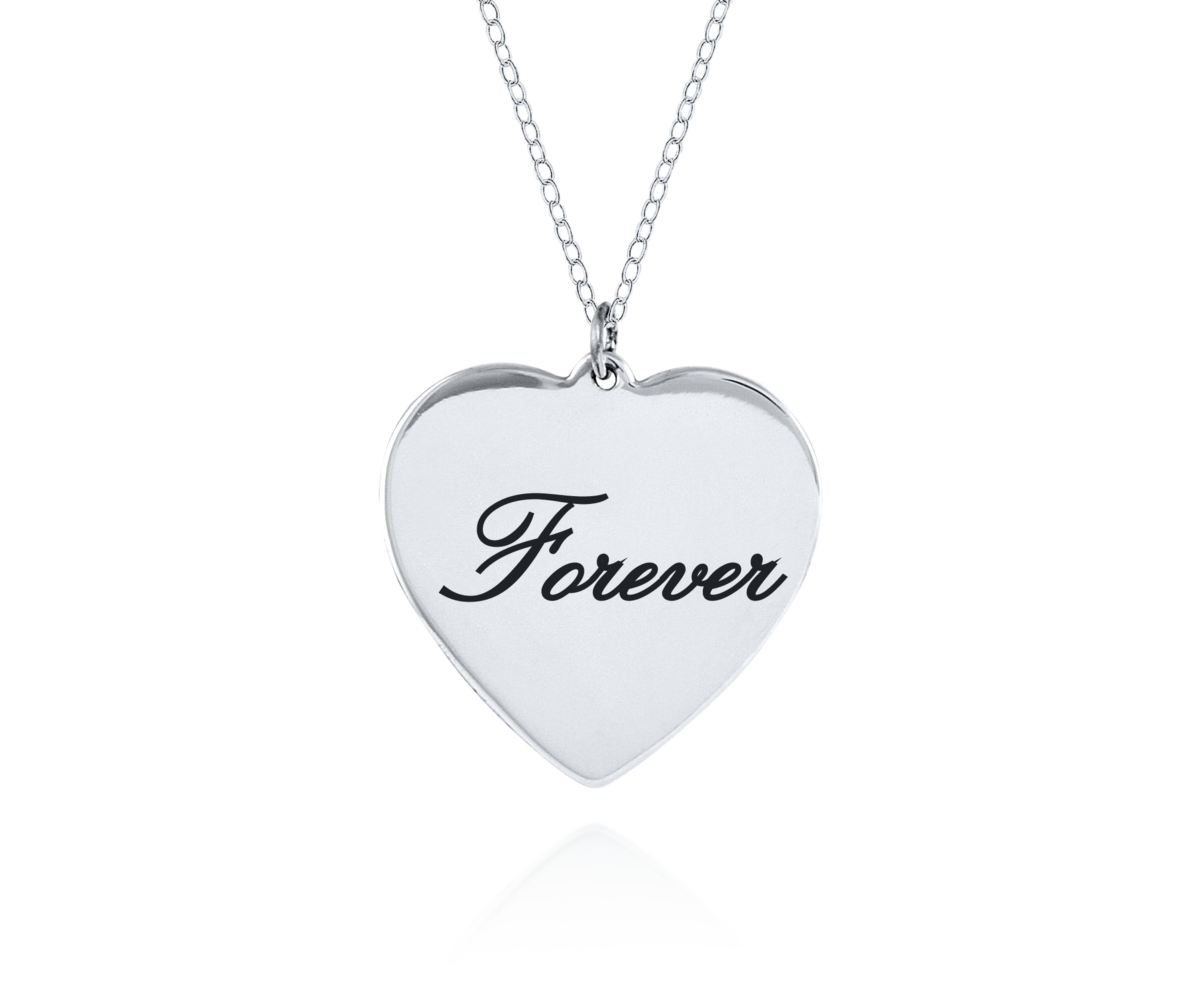 Sterling Silver Forever Heart Pendant