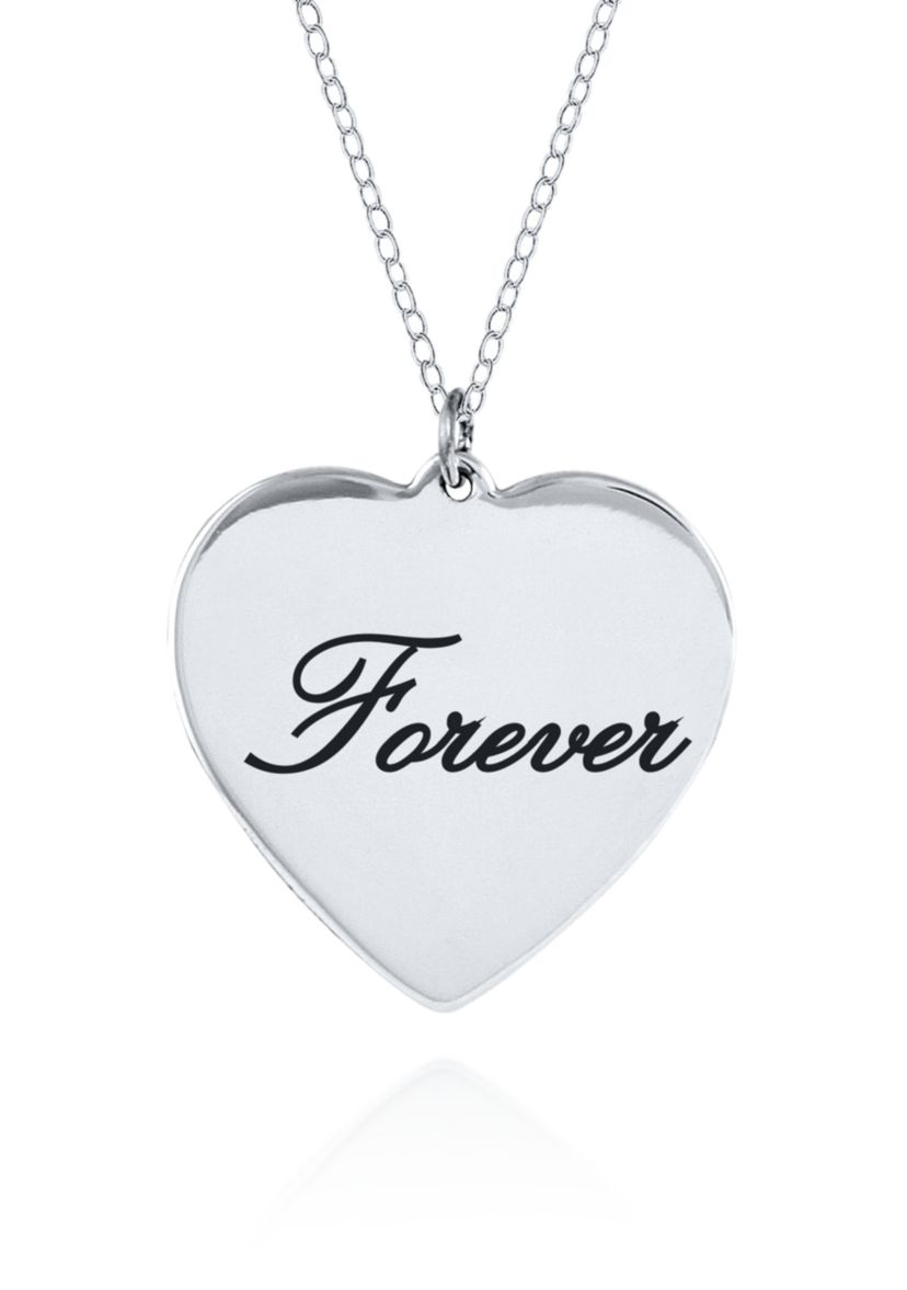 Sterling Silver Forever Heart Pendant